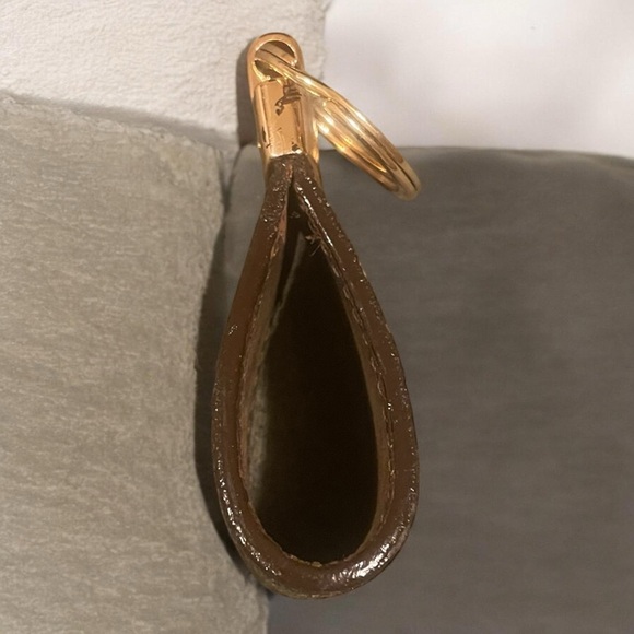 Upcycled Louis Vuitton Brown Monogram Keyring with Gold Hardware - Picture 4 of 8